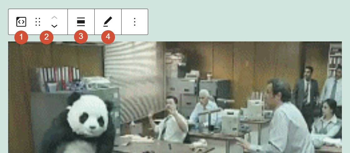 Opciones de formato de bloque de Cloudup