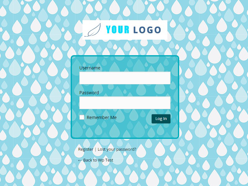 Un ejemplo de una página de inicio de sesión personalizada utilizando el complemento de WordPress Erident Custom Login Dashboard