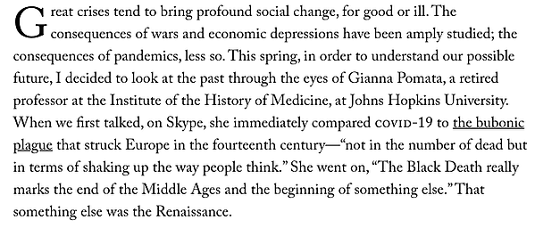 Un extracto de The New Yorker