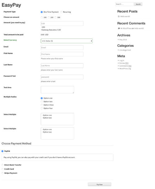 Configuración de WordPress Checkout con el complemento EasyPay WordPress PayPal