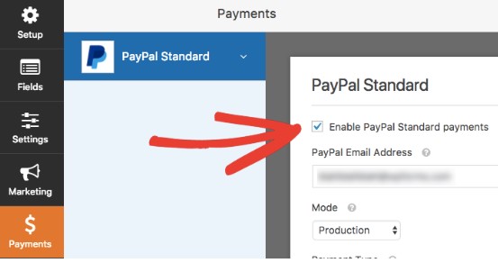 habilite el pago de paypal en wordpress usando el complemento wpforms paypal