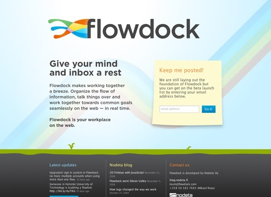 sitio web en construcción sitio web para la empresa Flowdock