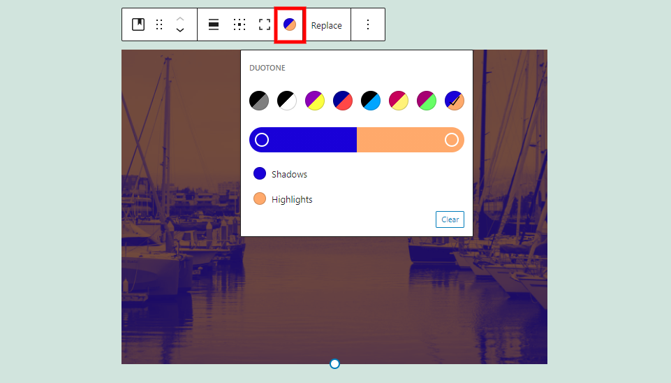Aplicar filtro de duotono