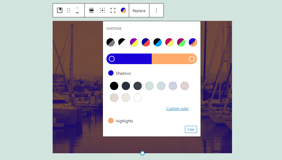 Aplicar filtro de duotono