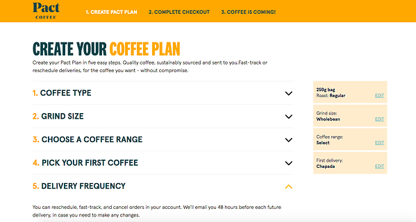 Pacto de woocommerce de la casa de la cafetería
