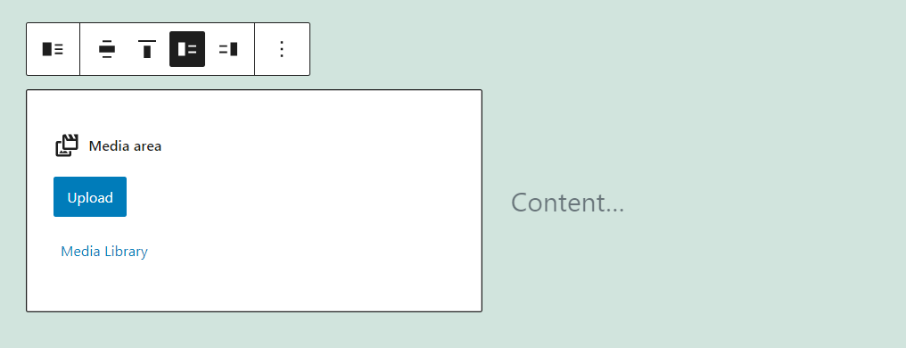 Bloque de texto y medios de WordPress