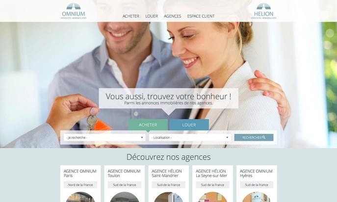 sitio web inmobiliario construido en drupal joomla