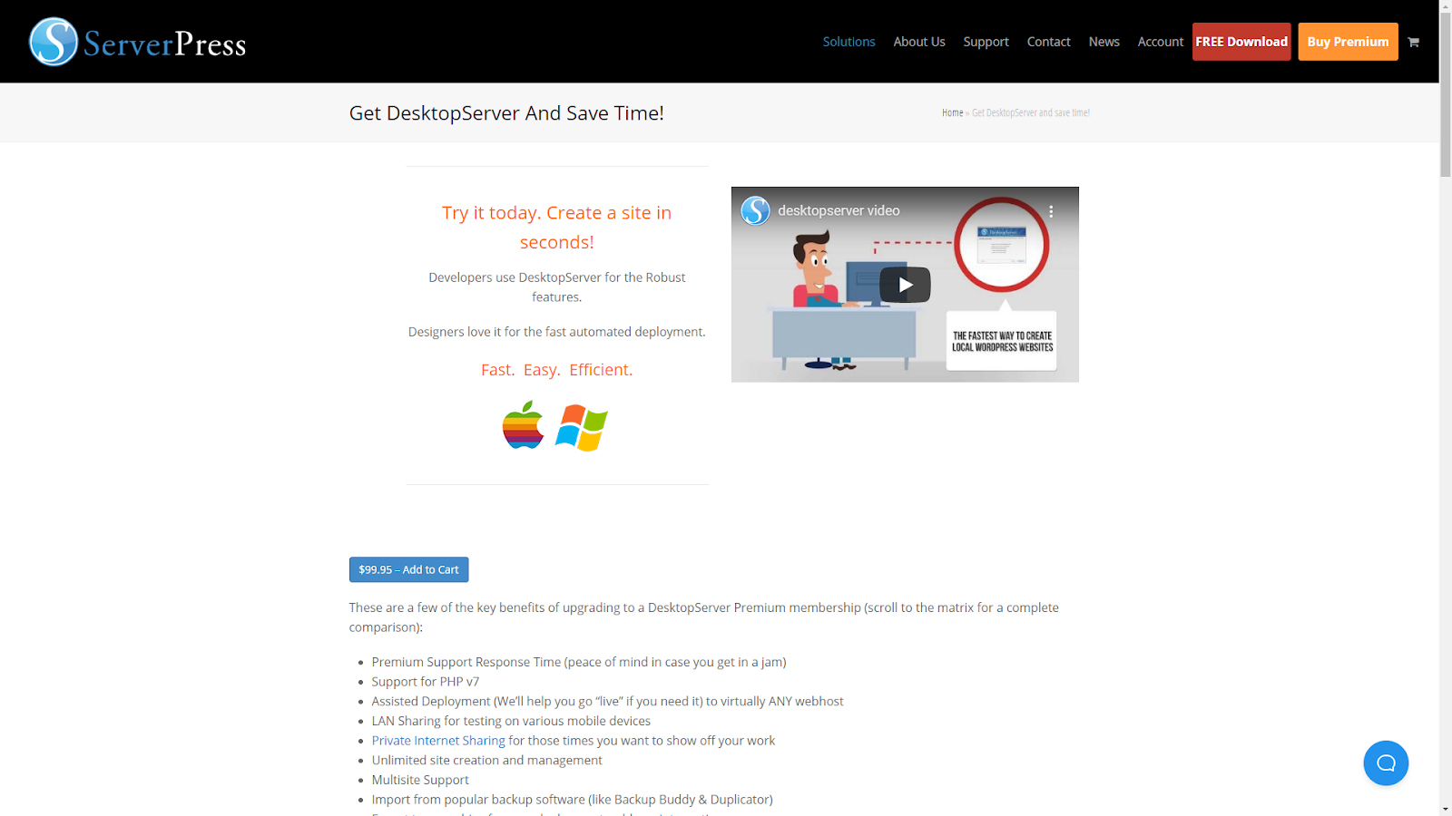 DesktopServer te ayuda a crear sitios locales de WordPress.