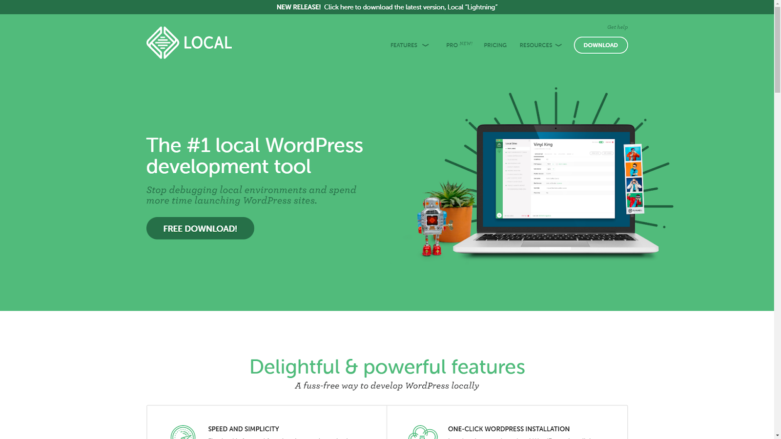 Local es una herramienta de desarrollo de WordPress con todas las funciones.