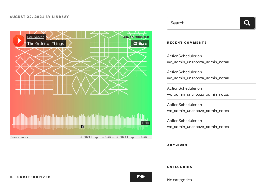 incrustar sonido en la nube