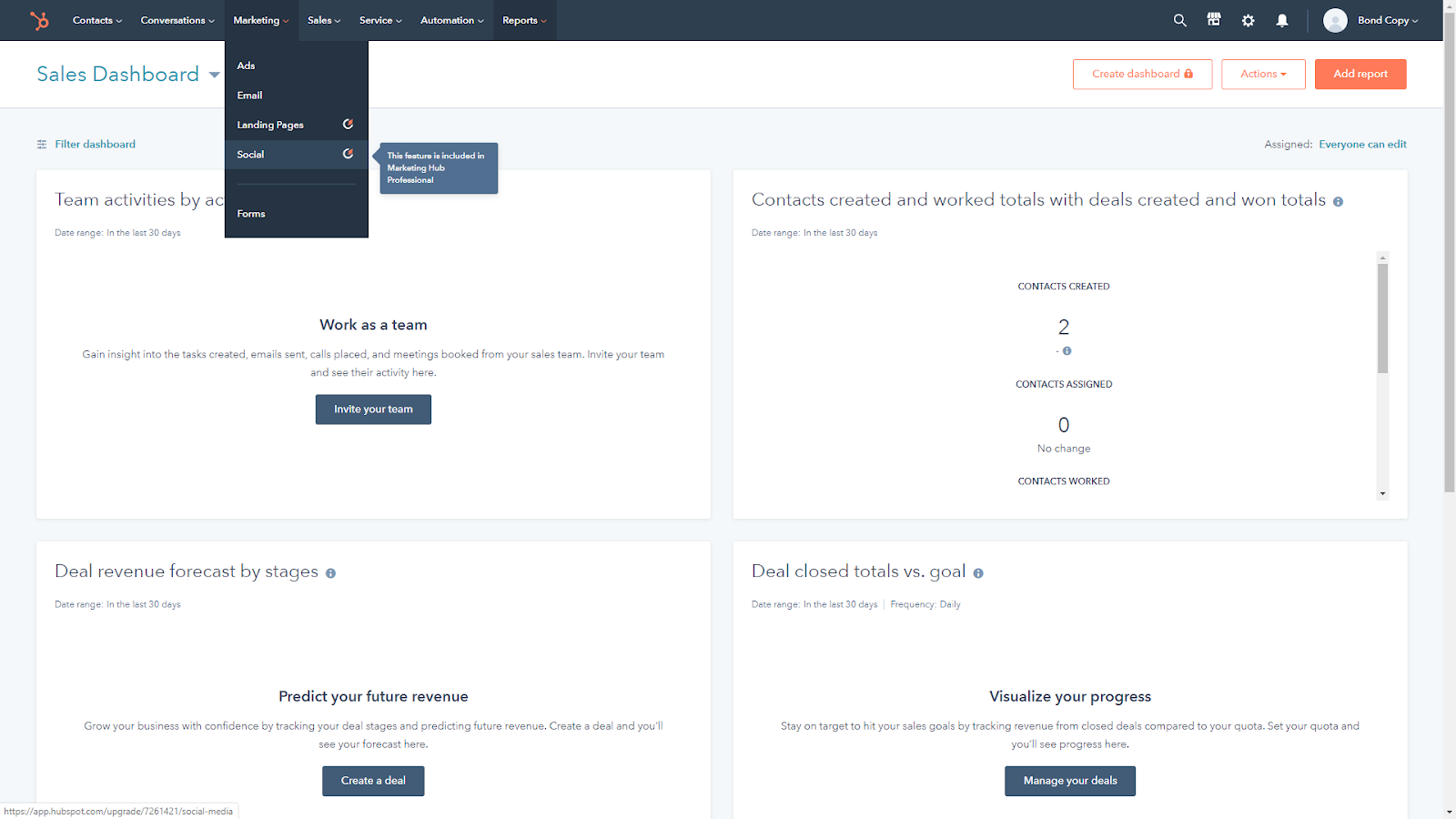 Formulario de patrocinio de HubSpot 1
