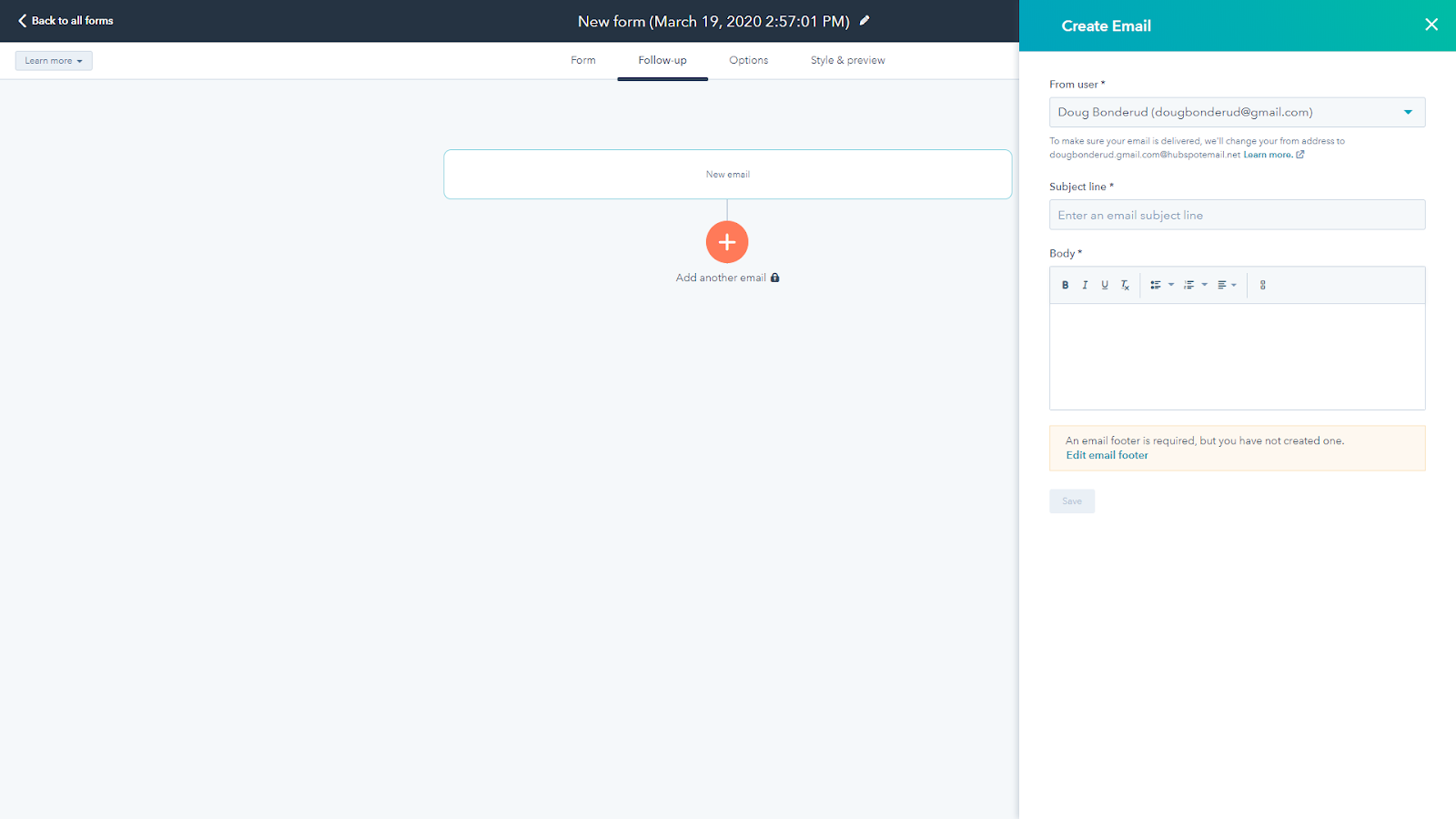 Formulario de patrocinio de HubSpot 6