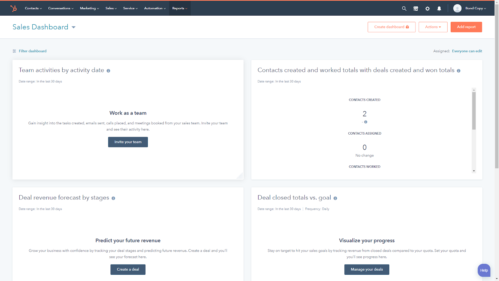cómo crear un formulario de contacto en HubSpot