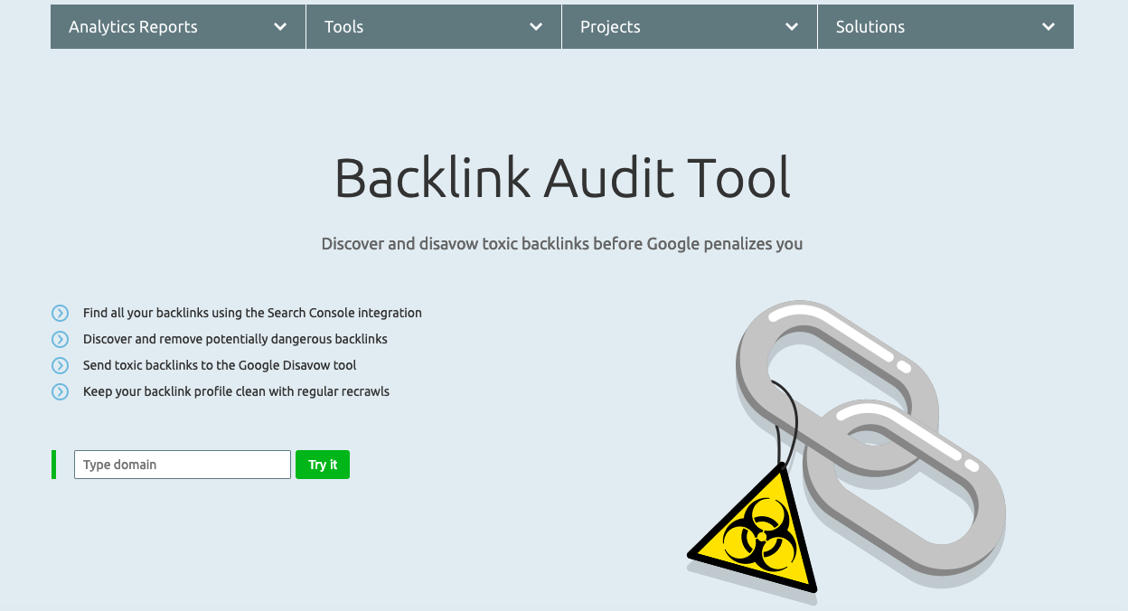 Haz que la herramienta de auditoría de backlinks de SEMrush sea parte de tu estrategia de rediseño de sitios web de SEO