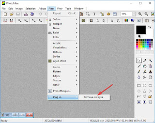Filtro de fotos de ojos rojos
