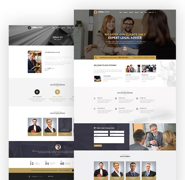 Tema LegalPower de WordPress