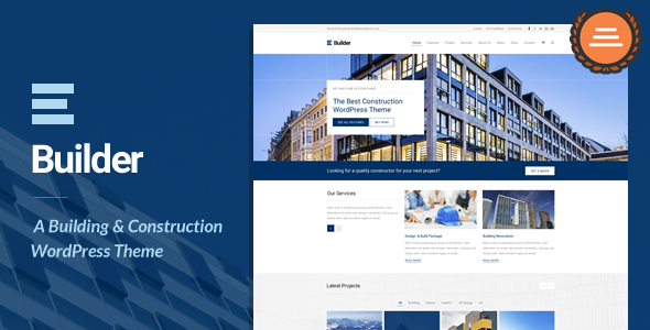 Tema de WordPress para constructor industrial.