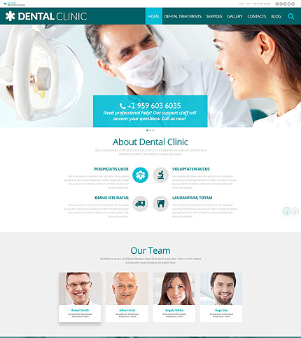 Plantilla de WordPress para clínica dental
