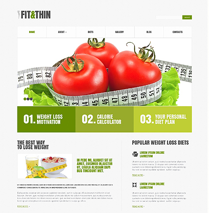 Tema de WordPress para pérdida de peso receptivo