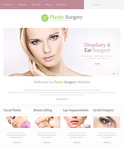 Tema de WordPress para cirugía plástica