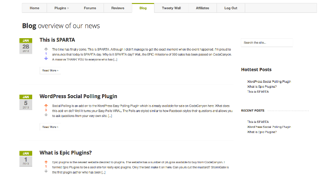 Complemento de votación de WordPress