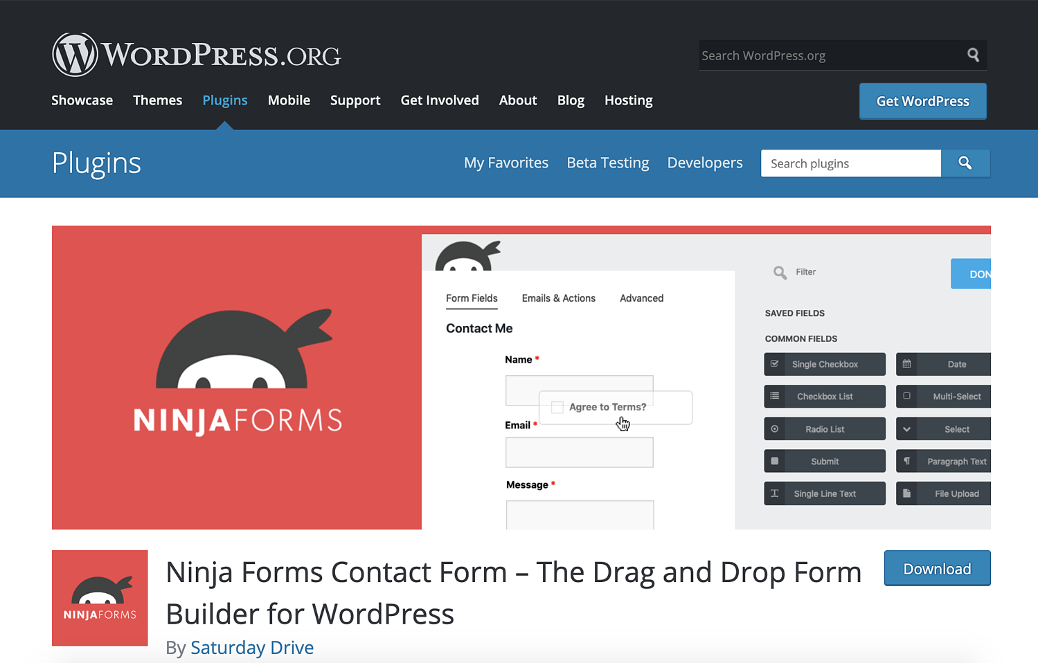 formularios ninja complemento de formulario de contacto de wordpress