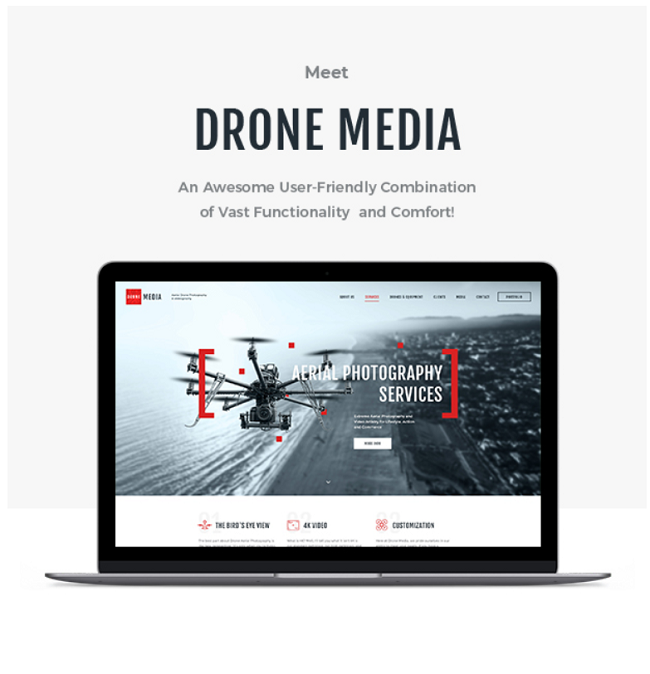 Drone, tema Gutenberg WP