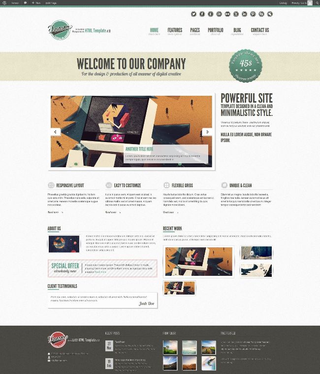 Tensor Responsivo Tema de WordPress