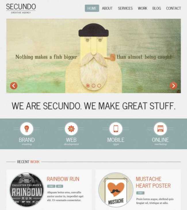 Tema WordPress Retro Segundo