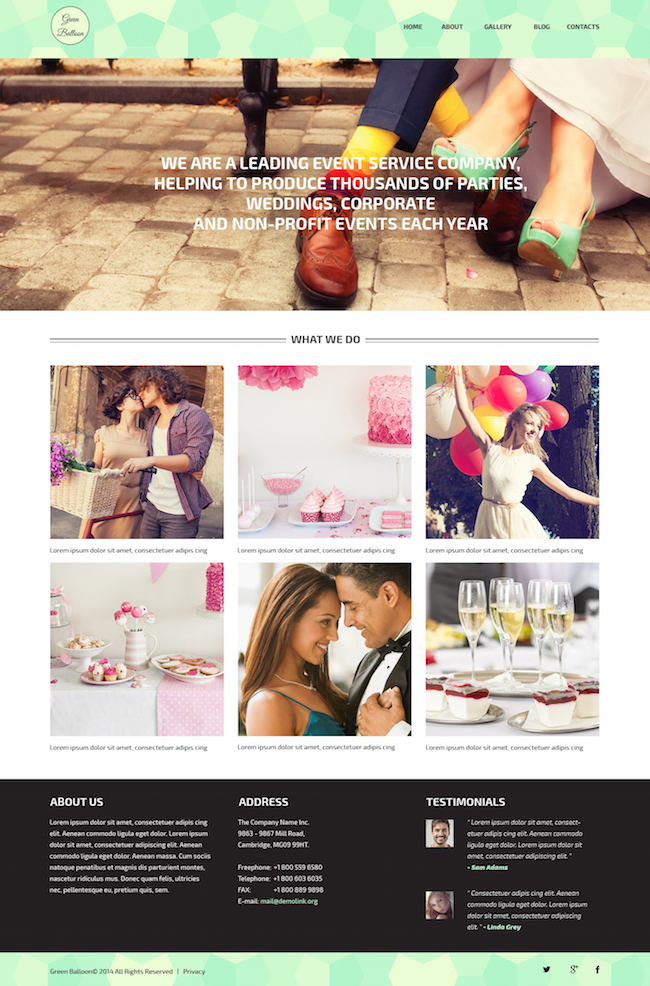 Un planificador de eventos inolvidable