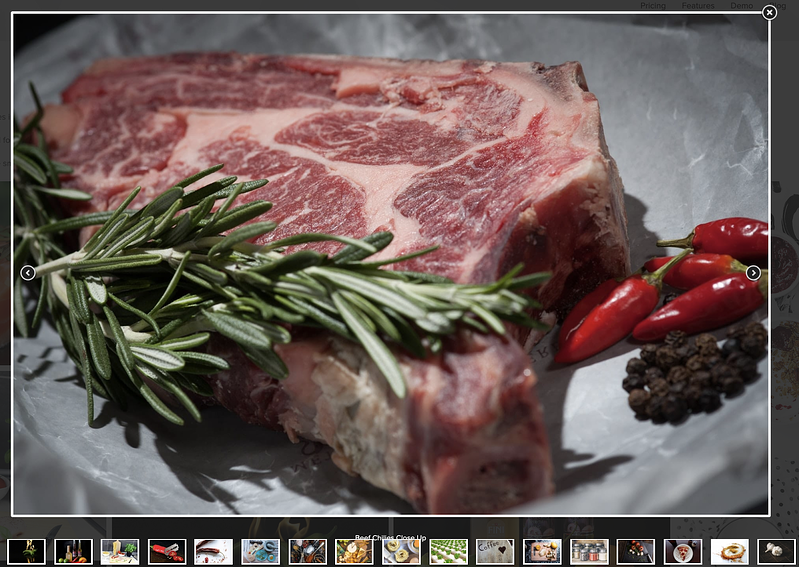 Foto de filete recortada por el usuario para agregar a su propia galería de fotos creada con el complemento Envira Gallery