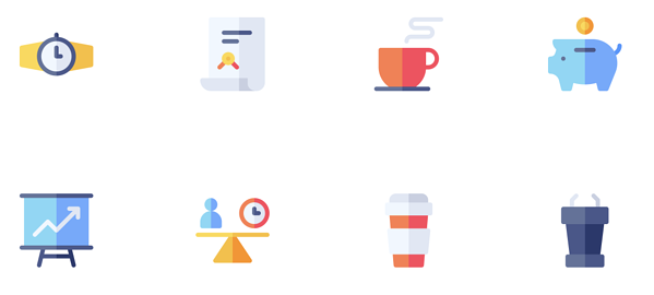 Conjunto de iconos de negocios gratis