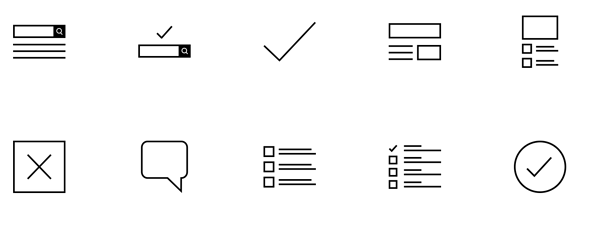 Conjunto de iconos de esqueleto gratis
