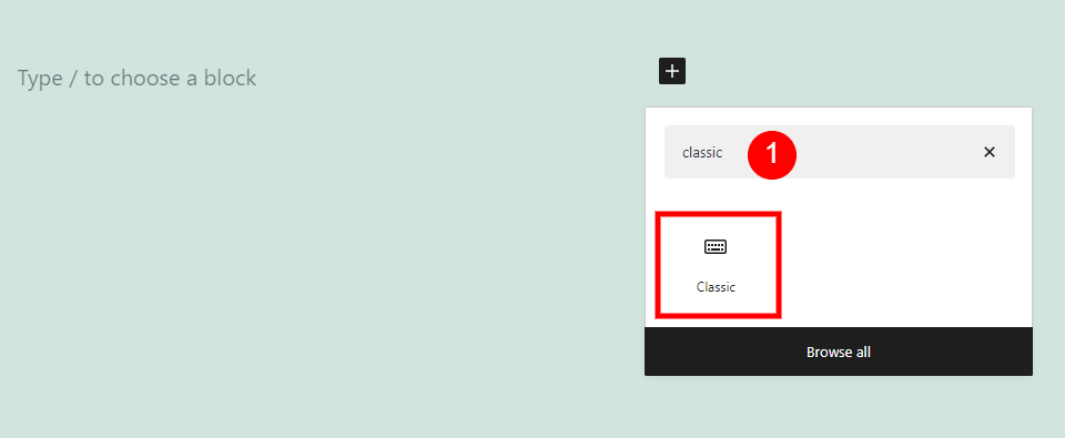 ¿Cómo agrego un bloque clásico a mi publicación o página?
