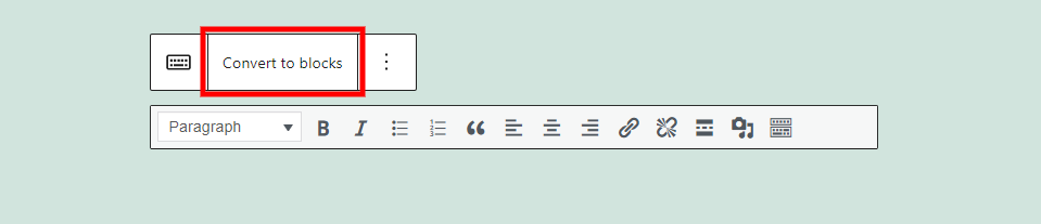 Opciones de bloque clásico