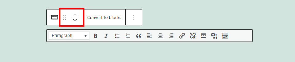 Opciones de bloque clásico