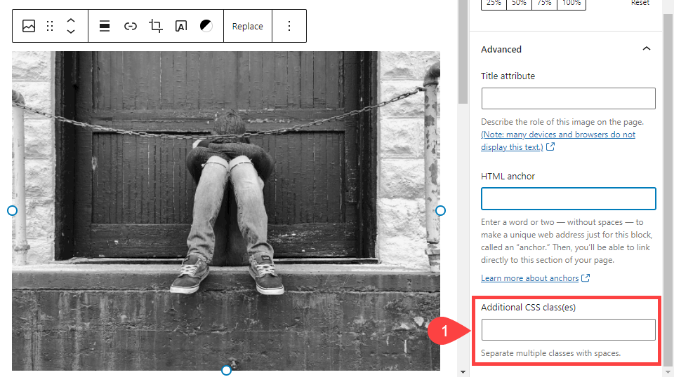 bloque de imagen css