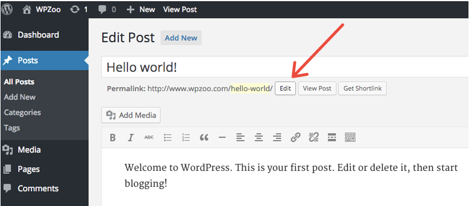 editar enlaces permanentes wordpress enlaces permanentes para seo