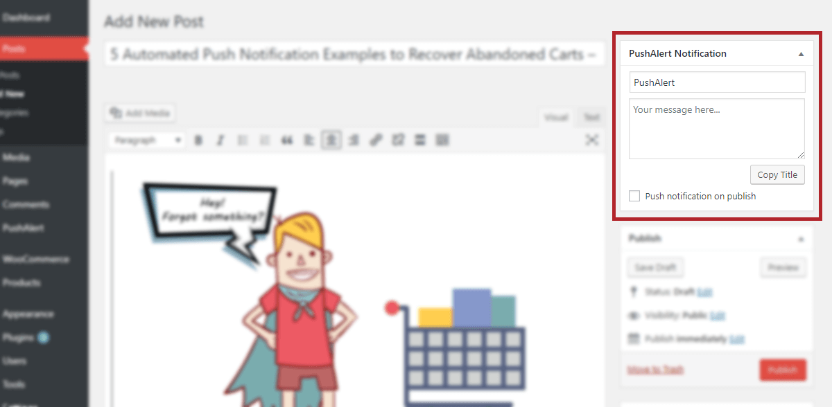 Complemento PushAlert que agrega notificaciones push web a su sitio de WordPress