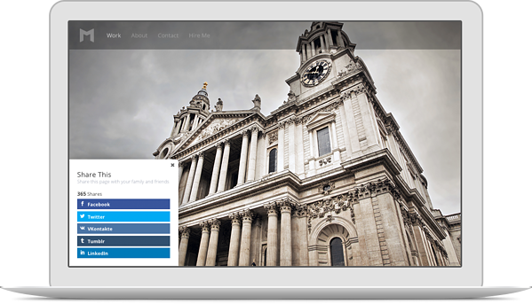 Si selecciona una ubicación de vuelo en una ubicación, aparecerá un cuadro de vuelo en la parte inferior de la página a medida que el visitante se desplaza