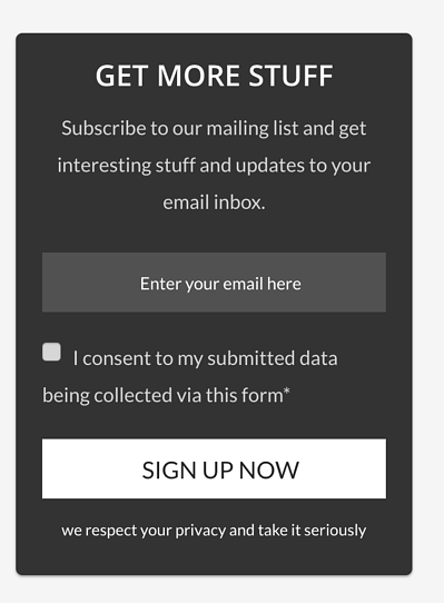 Complemento WP Subscribe en Yosemite WordPress Theme