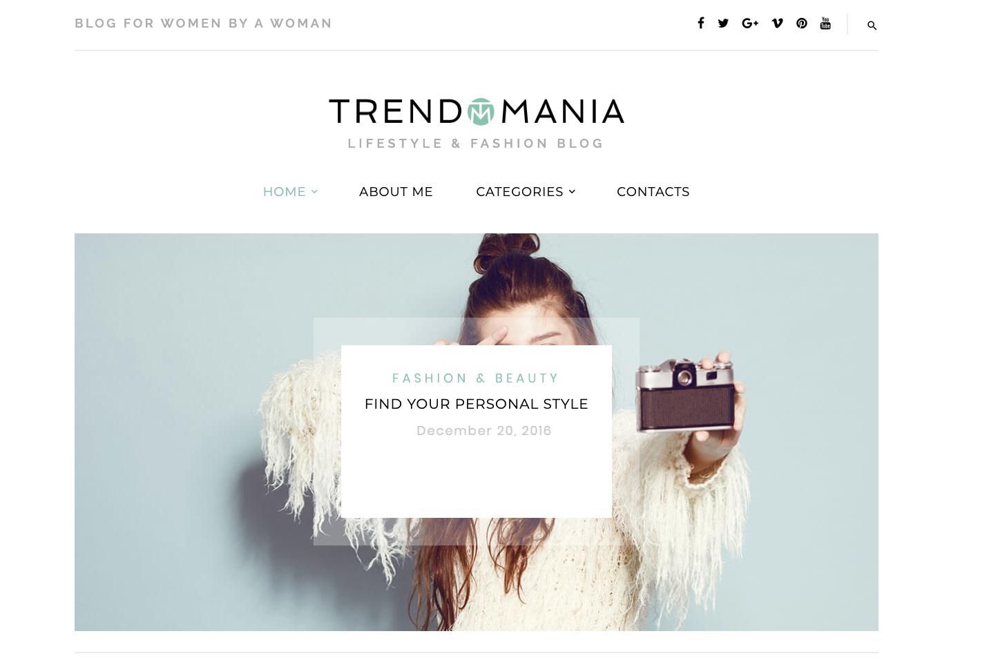 Tema de WordPress por Trendomania Bootstrap TemplateMonster