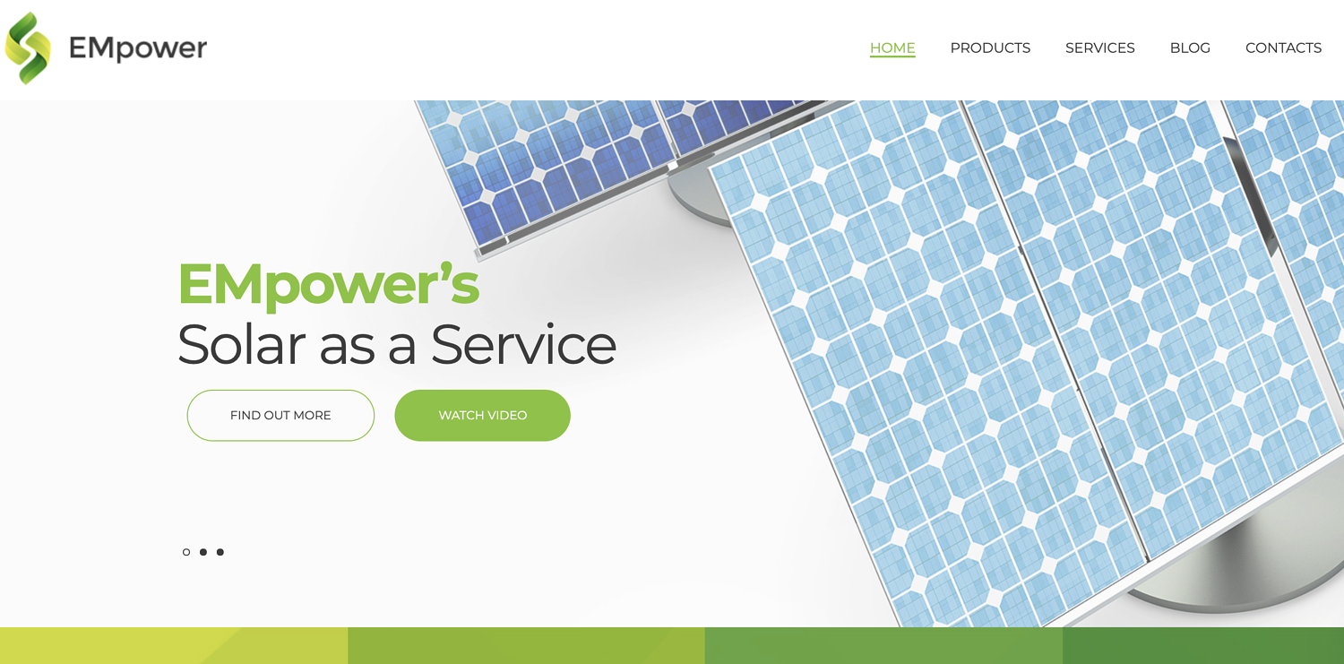 Tema WordPress EMpower bootstrap TemplateMonster