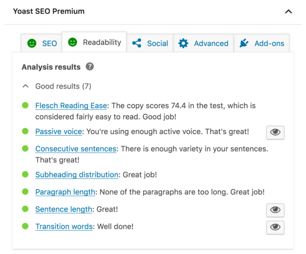 La función de análisis de legibilidad de Yoast SEO puede ayudarlo a optimizar el contenido de su blog