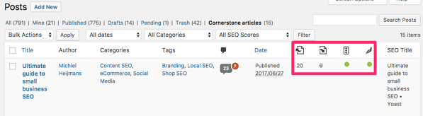 Use la herramienta de enlaces internos de Yoast SEO para mejorar la estructura de su sitio web