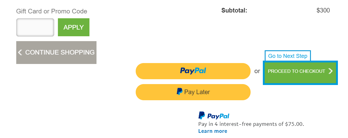 Opciones de pago de PayPal