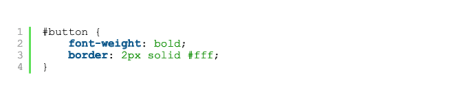 Demostración del complemento SyntaxHighlighter que muestra cómo se mostrará el código CSS en un sitio de WordPress en funcionamiento
