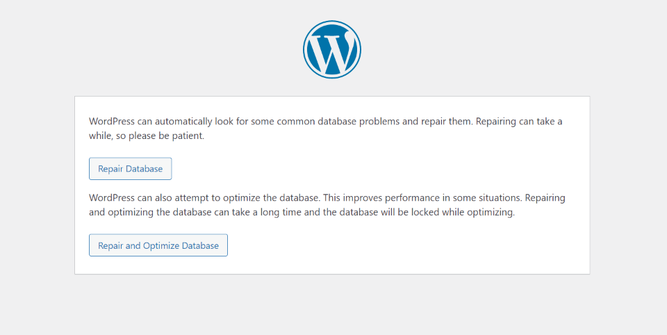 Repara tu base de datos