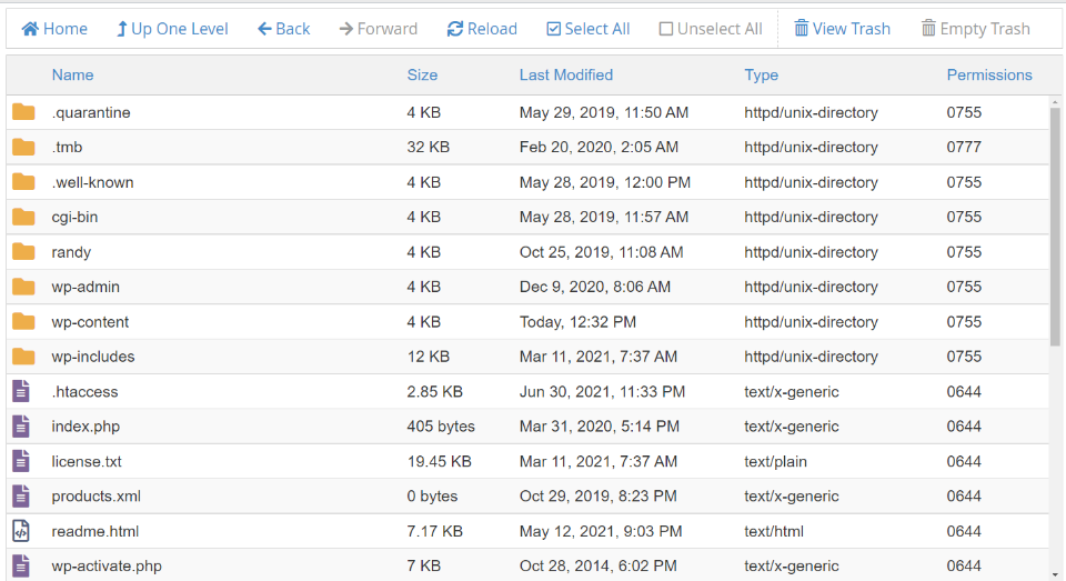 Reemplazar archivos corruptos de WordPress