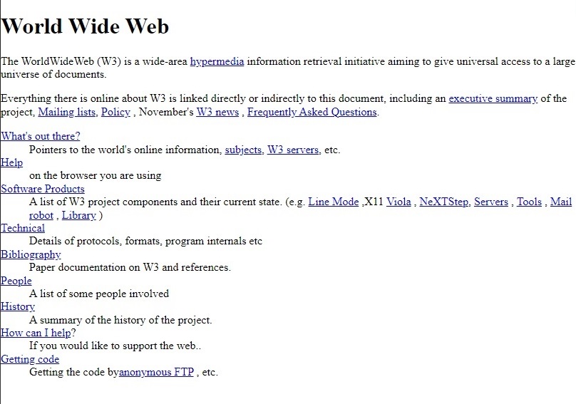 El primer sitio web del mundo en utilizar un archivo de normalización CSS.